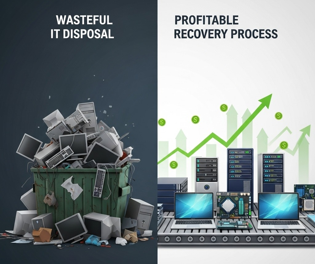 Traditional IT Disposal vs BBG Value Recovery